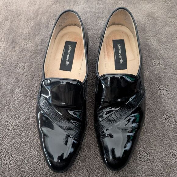 Pierre Cardin Black Patent Leather Men’s Shoes Size 7.5 main image 6
